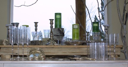 candles and table decor